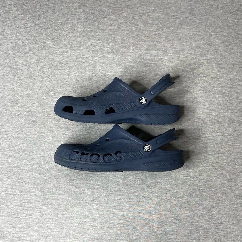 Crocs Women’s Navy Baya Lightweight Slip-On Clog Shoes